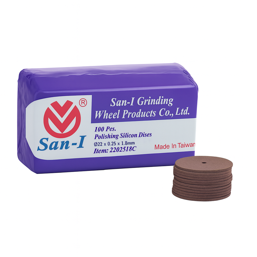 San-I Silicon Carbide Margin Adjustment & Seperation Discs for Ceramics Ø22 x 0.25 x 1.8mm (100pcs)        