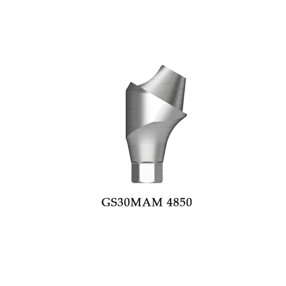 Dentaltech Korean Implant Compatible Multi Unit 30°Angular Abutment Mini ∅4.8mm X G/H5.0mm (GS30MAM 4850)