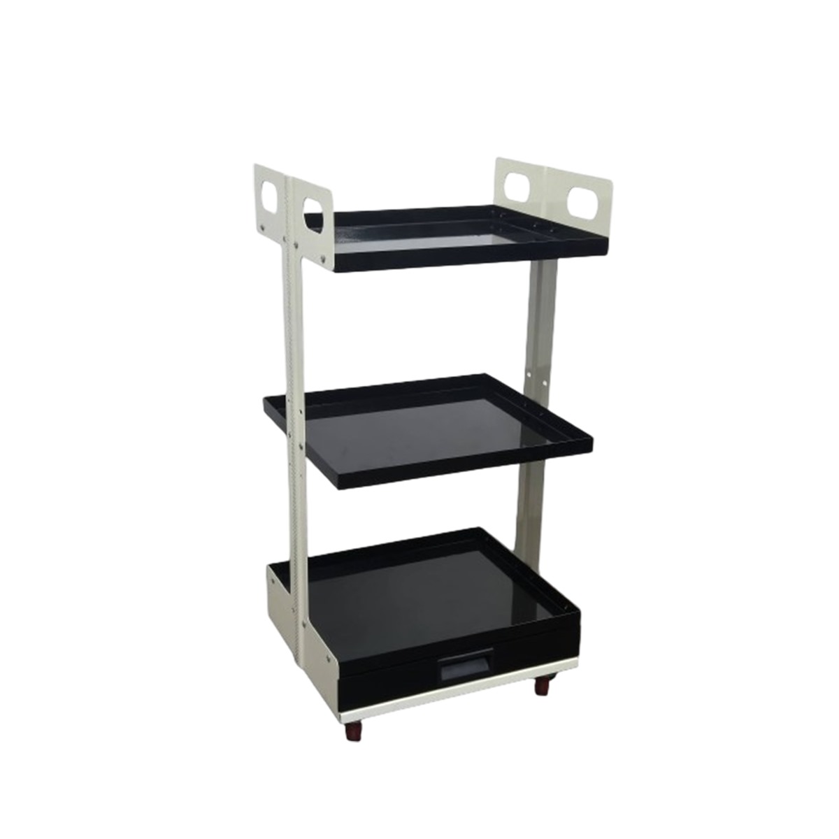 Life Dental Trolley Economy Double Pillar(Lite) - Black