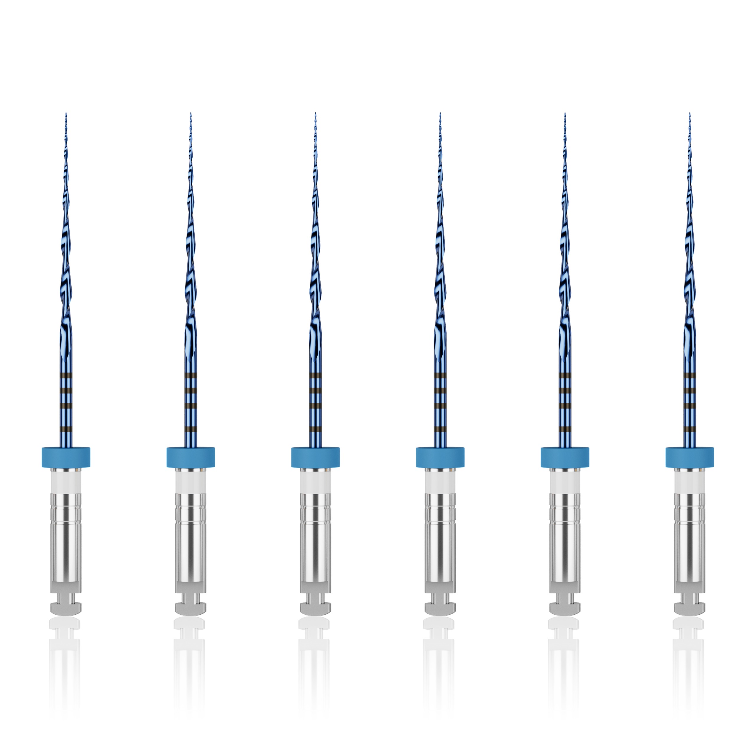 Waldent Wal-flex S- Blue Rotary Files 25mm - 15/5%