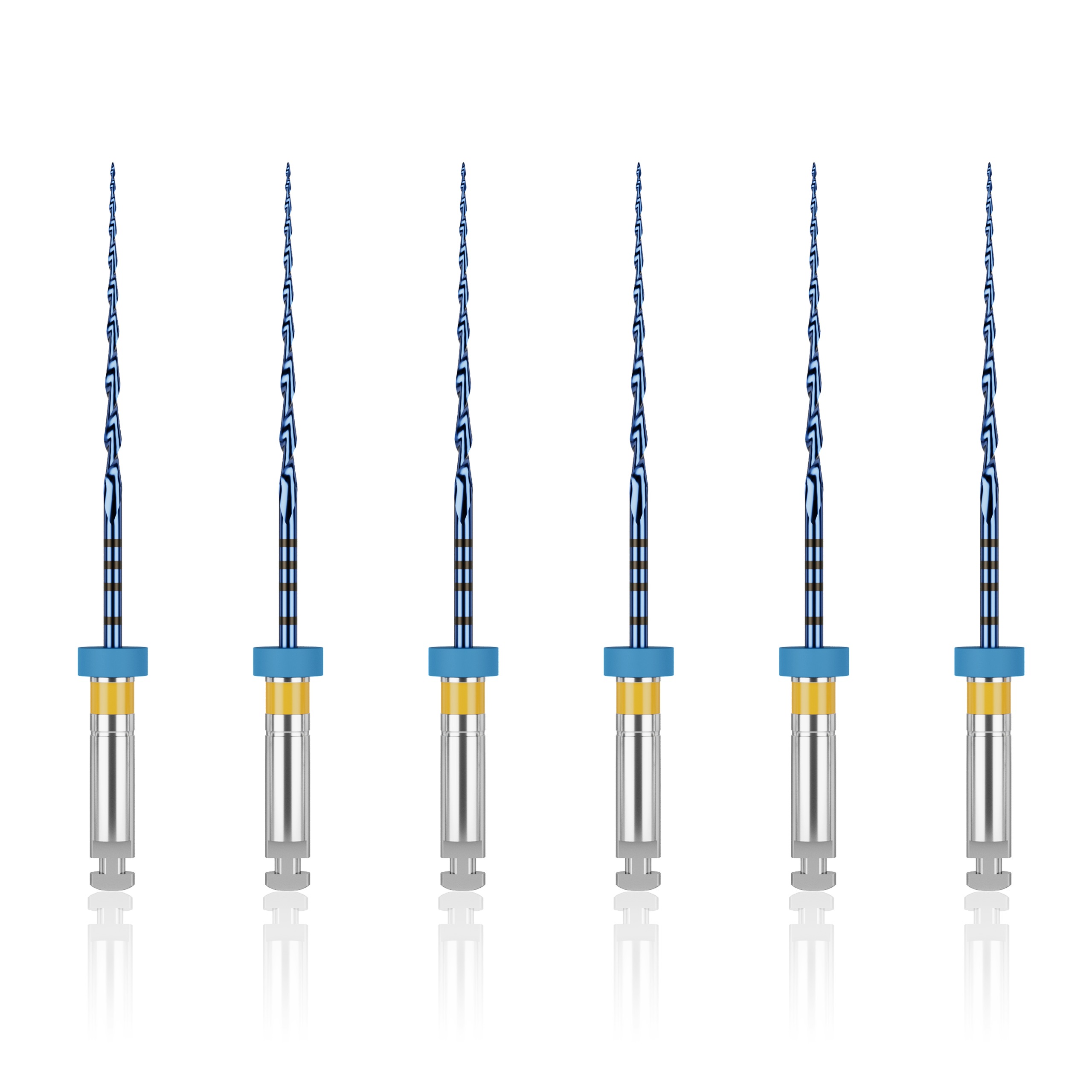 Waldent Wal-flex S-Blue Rotary Files 25mm - 20/6%