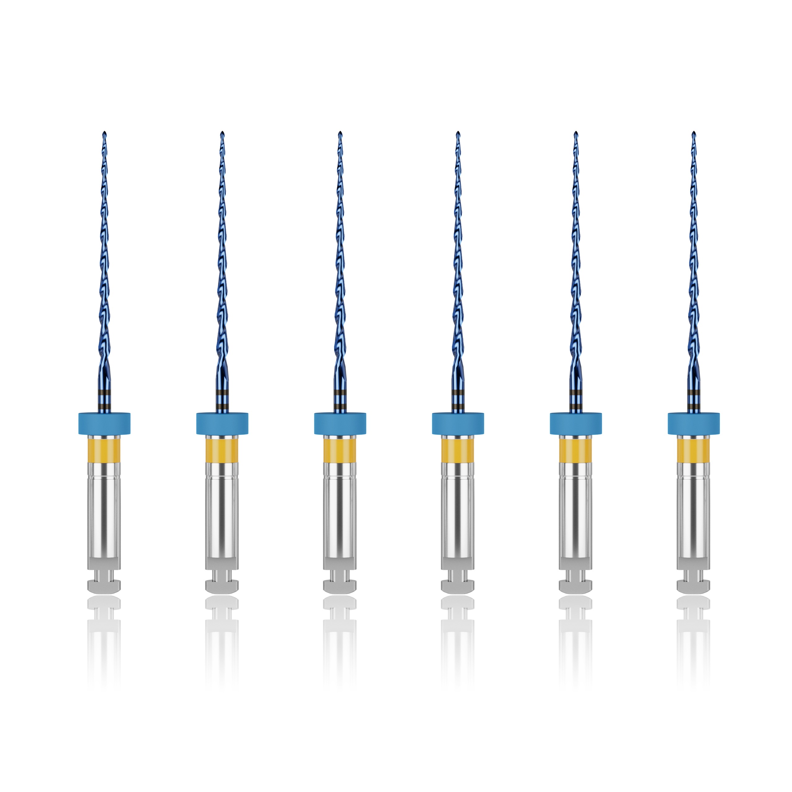 Waldent Wal-flex S- Blue Rotary Files 21mm - 20/4%