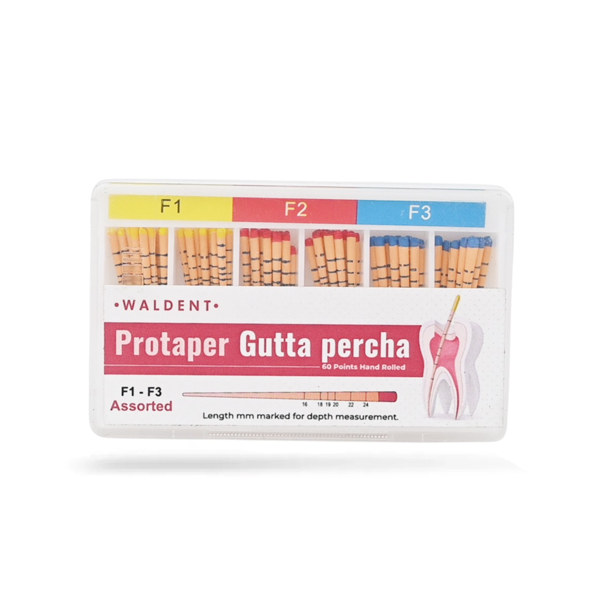 Waldent Gutta Percha Points Protaper (Length Marked) #F1-F3