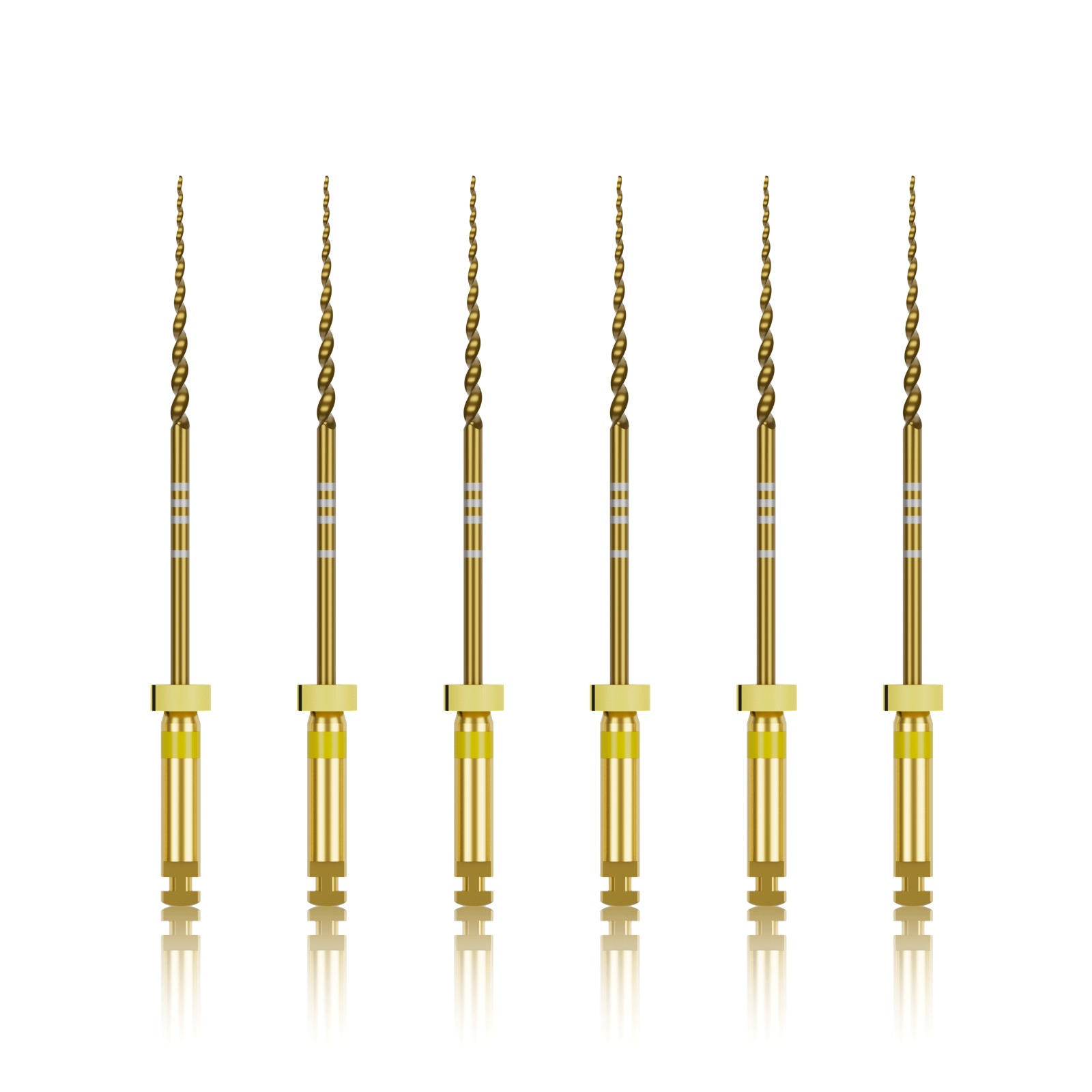 Waldent Premium Taper Gold Rotary Files F1 31mm