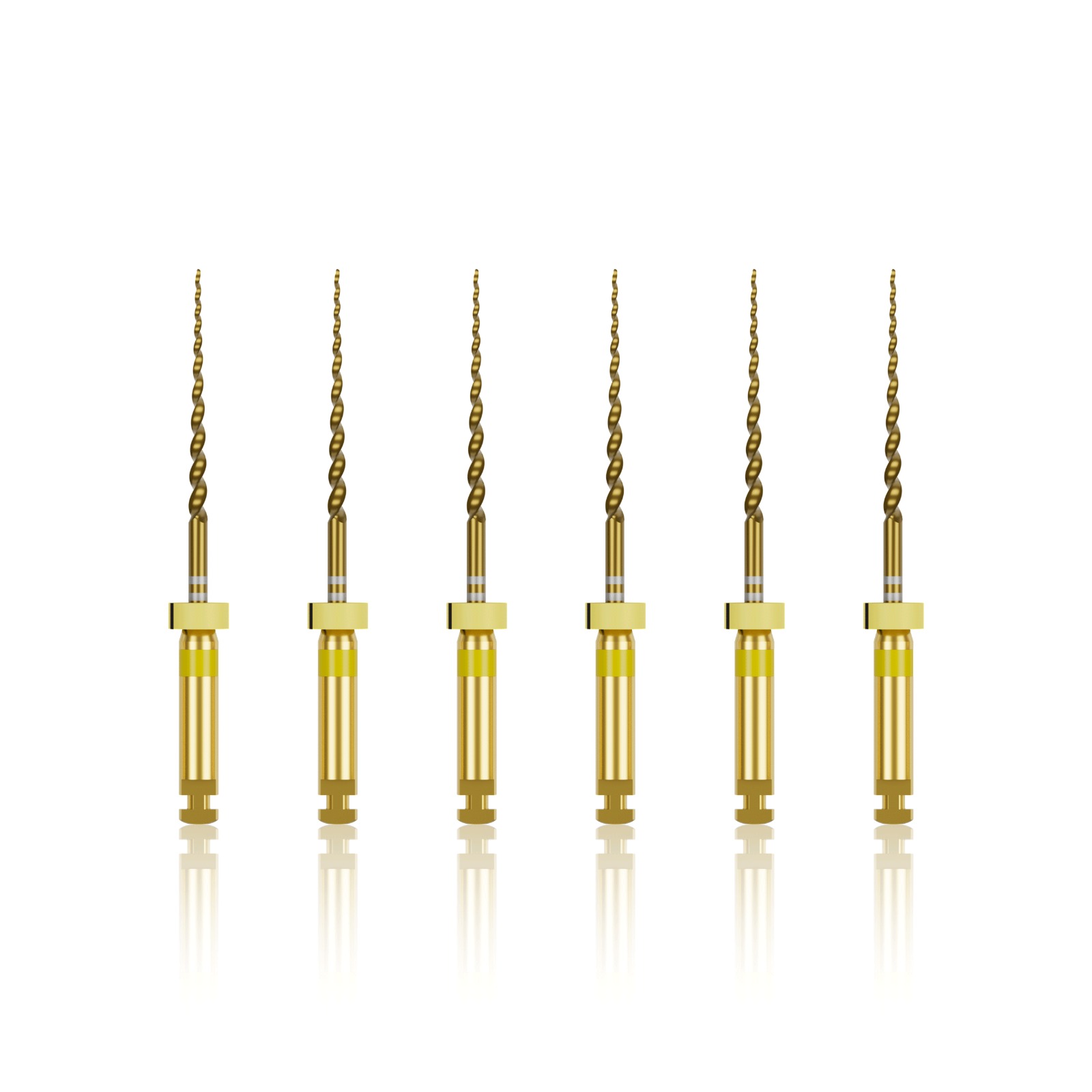 Waldent Premium Taper Gold Rotary Files - 21mm F1