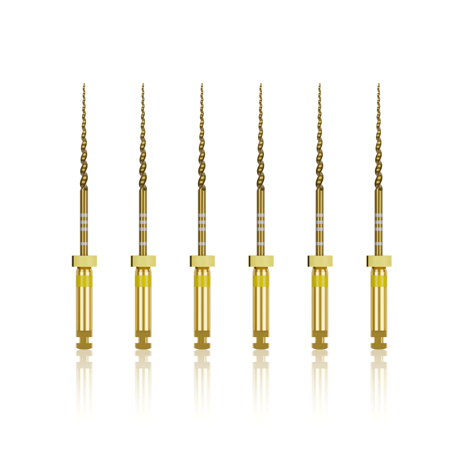 Waldent Premium Taper Gold Rotary Files - 25mm F1