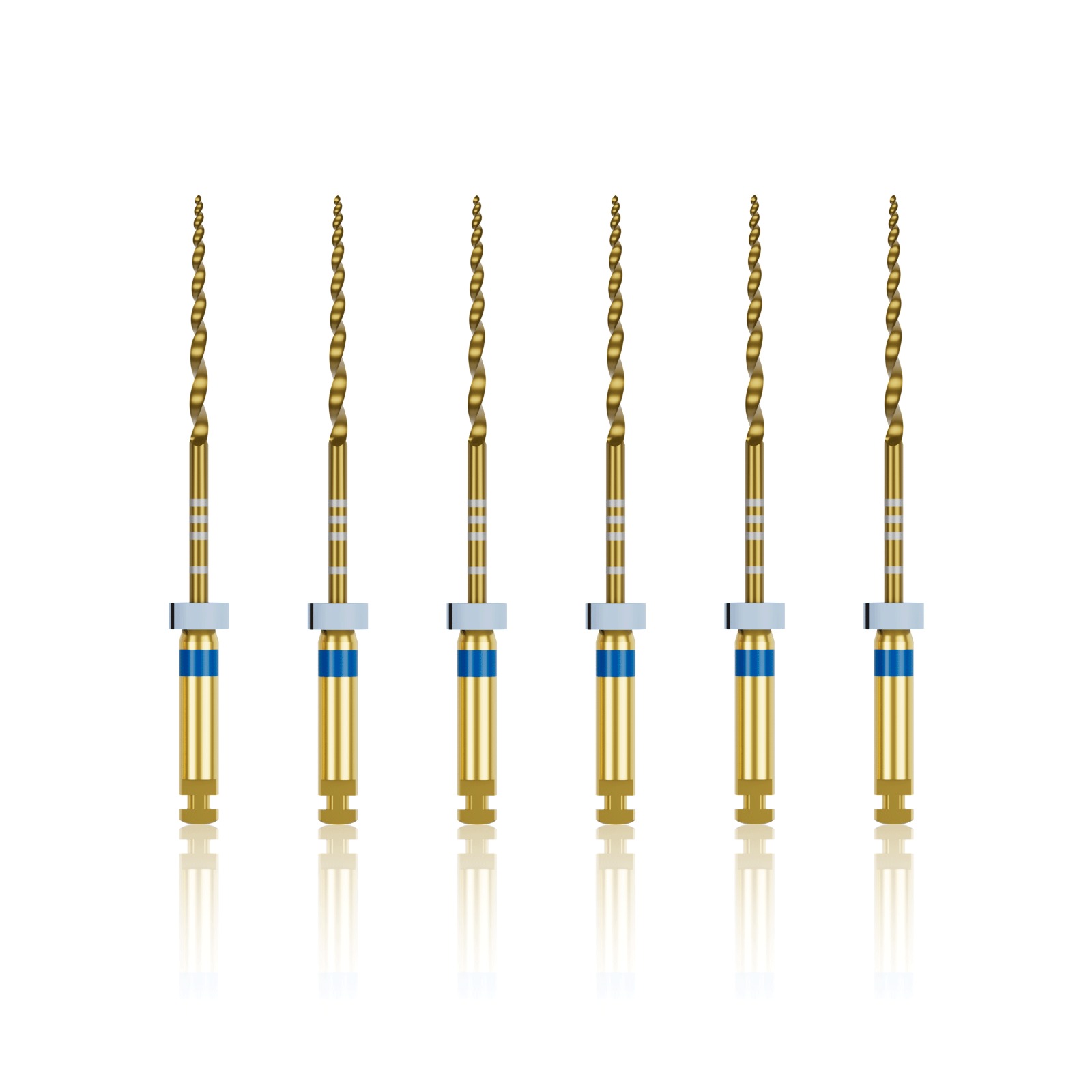 Waldent Premium Taper Gold Rotary Files - 25mm F3