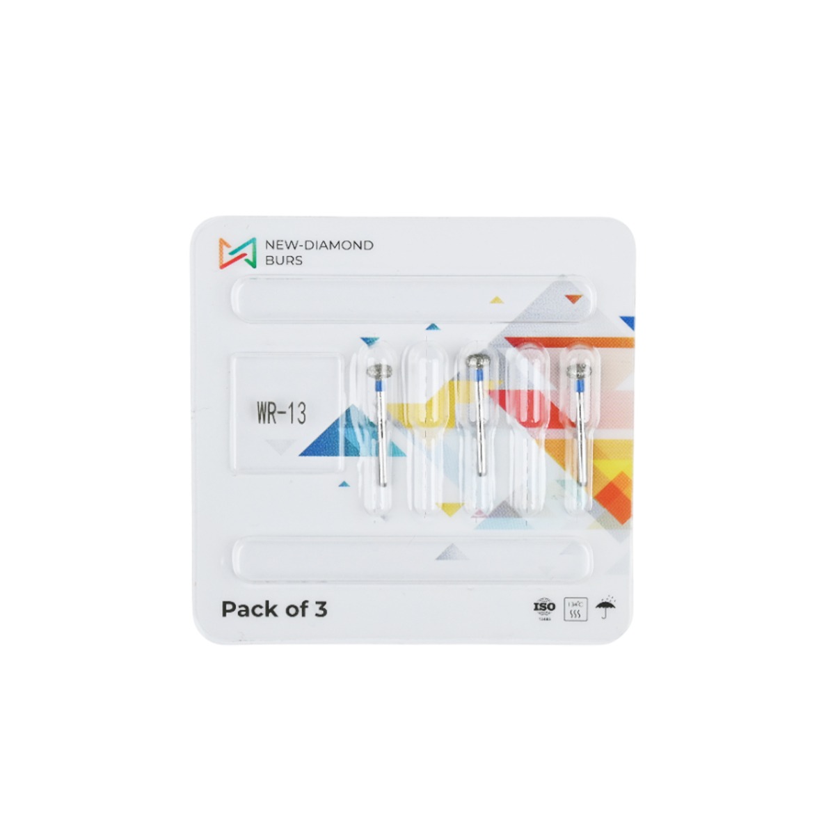 NewDiamond Wheel Round Diamond Bur WR-13 (Pack of 3)