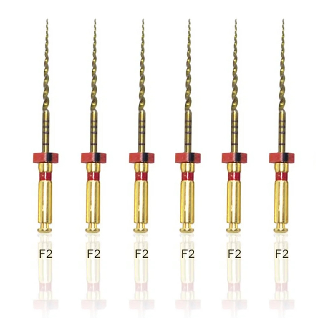 Endo Excellence Nano Gold Rotary Files -25mm F2 (Pack of 6)
