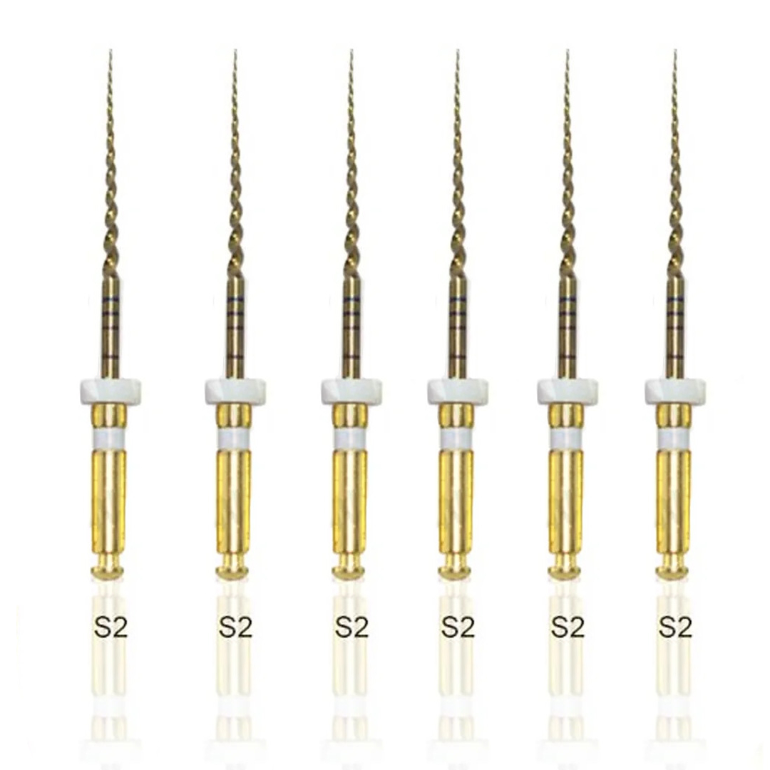 Endo Excellence Nano Gold Rotary Files -25mm S2 (Pack of 6)