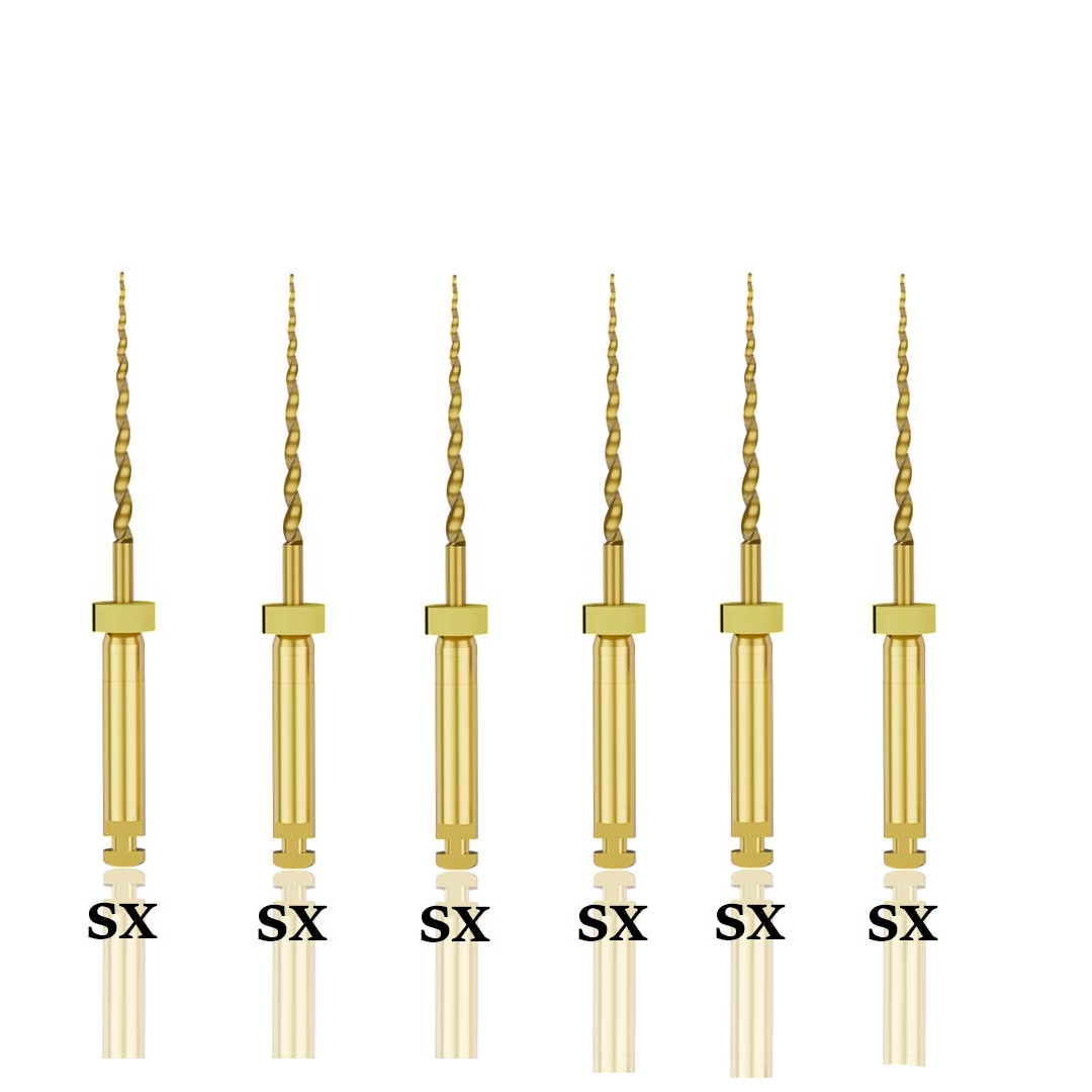 Endo Excellence Nano Gold Rotary Files -19mm SX (Pack of 6)