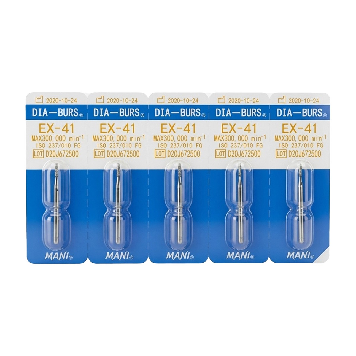 Mani Diamond Airotor Burs - Ex-41