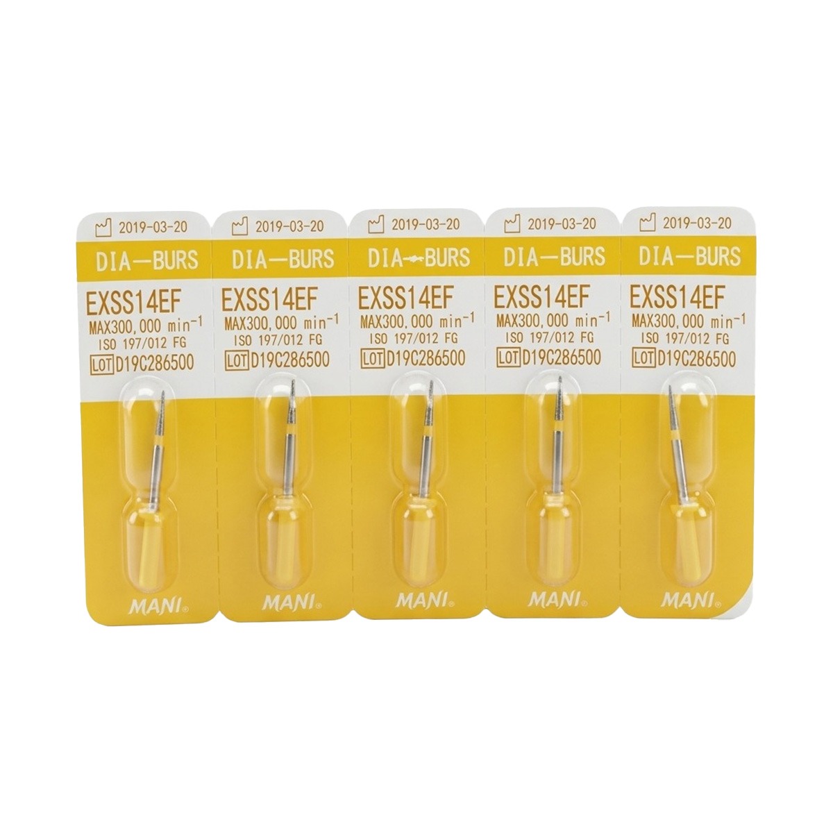 Mani Diamond Airotor Burs - Ex-Ss14ef