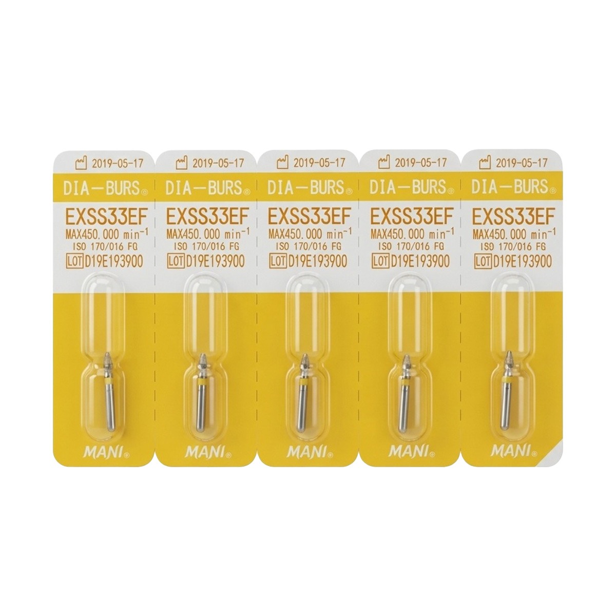 Mani Diamond Airotor Burs - Ex-Ss33ef