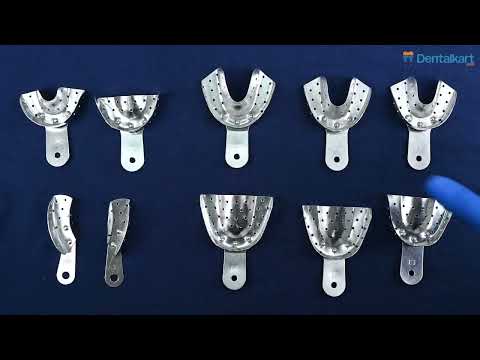 Jinguang Dentulous Perforated Aluminium Impression Trays (Pack of 10) - 2